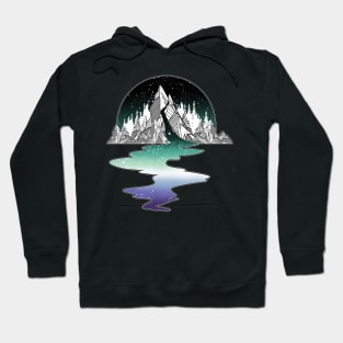 Gay Man Pride LGBT River Mountain Hoodie